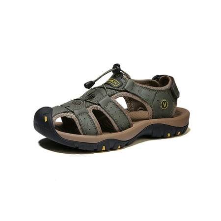 Sanviglor Mens Beach Shoes Breathable Sport Sandals Summer Hiking Sandal Outdoor Magic Tape Non-Slip Water Shoe Quick Dry Closed Toe Green 9.5
Sanviglor Mens Beach Shoes Breathable Sport Sandals Summer Hiking Sandal Outdoor Magic Tape Non-Slip Water Shoe Quick Dry Closed Toe Green 9.5
