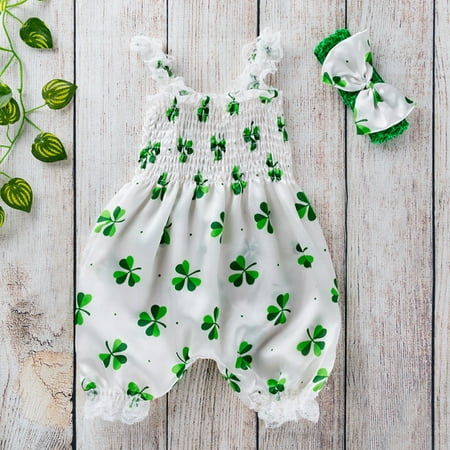 Baby clothes for girls Toddler Baby Boy Girls St. Patrick s Day Sleeveless Romper Jumpsuit Clothes Fragarn
Baby clothes for girls Toddler Baby Boy Girls St. Patrick s Day Sleeveless Romper Jumpsuit Clothes Fragarn