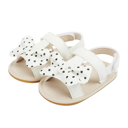 ZRBYWB Kids Sandals Girls Open Toe Bowknot Shoes First Walkers Shoes Summer Toddler Flat Sandals