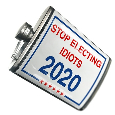 NEONBLOND Flask Funny Election Sign DON T 2020