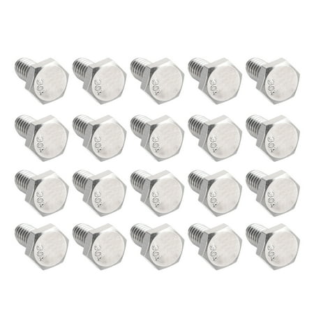 1/4-20 x 1/2 304 Stainless Steel Hex Head Screw Bolts 20pcs