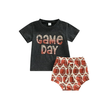 PDYLZWZY Kids Baby Girls Boys 2pcs Suit Short Sleeve Rugby Print Shirt Casual Drawstring Shorts Outfits Set Dark Grey 6-12 Months
PDYLZWZY Kids Baby Girls Boys 2pcs Suit Short Sleeve Rugby Print Shirt Casual Drawstring Shorts Outfits Set Dark Grey 6-12 Months