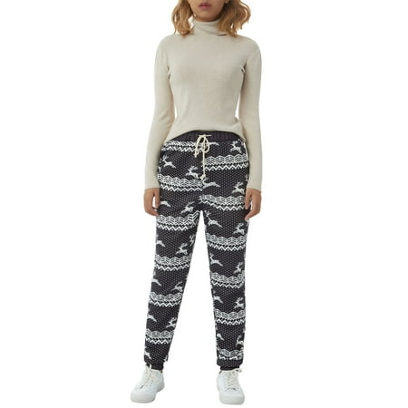 Women s High Waist Pajama Pants Elk Print Thickened Pj Bottom Trousers Lacing Pants Joggers with Pockets
Women s High Waist Pajama Pants Elk Print Thickened Pj Bottom Trousers Lacing Pants Joggers with Pockets