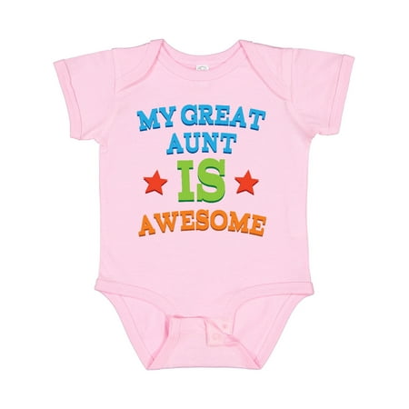 Inktastic My Great Aunt is Awesome Gift Baby Boy or Baby Girl Bodysuit
