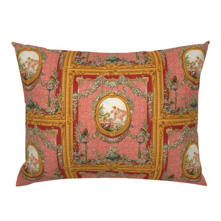 Baroque Rococo Frame Fancy Romantic Marie Antoinette Pillow Sham by Roostery