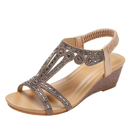 QYZEU Women s Sandals Dressy Cork Wedge Flat Sandals Rhinestone Sandals for Women Fashion Elastic Band Temperament Roman Beach Outdoor Shoes Sandals Pink 38
QYZEU Women s Sandals Dressy Cork Wedge Flat Sandals Rhinestone Sandals for Women Fashion Elastic Band Temperament Roman Beach Outdoor Shoes Sandals Pink 38