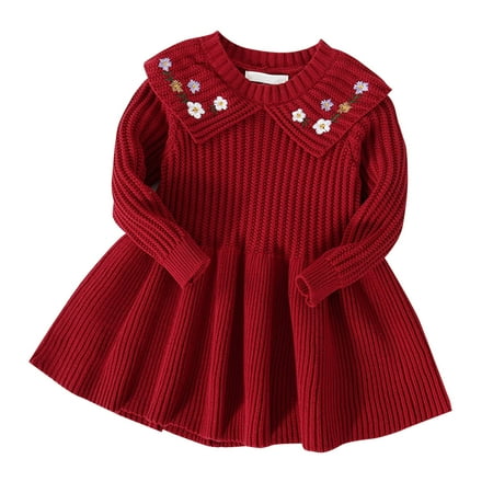 JDEFEG Girl Dress Sleeveless Baby Girls Cotton Knit Autumn Winter Warm Long Sleeve Flower Collar Princess Dress Clothes Belle Dresses for Girls Red 130
JDEFEG Girl Dress Sleeveless Baby Girls Cotton Knit Autumn Winter Warm Long Sleeve Flower Collar Princess Dress Clothes Belle Dresses for Girls Red 130