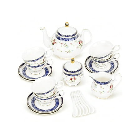 Luxury English Bone China Tea Set - Gold Vine Floral Porcelain Teacups Saucers & Sugar Bowl Set Elegant Afternoon Tea Party Service for Home Gifts & Family Gatherings
Luxury English Bone China Tea Set - Gold Vine Floral Porcelain Teacups Saucers & Sugar Bowl Set Elegant Afternoon Tea Party Service for Home Gifts & Family Gatherings