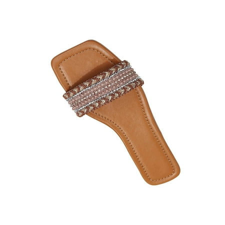Rhinestone Slide Sandals Women Girls Dressy Low Wedge Sandal Summer Beach Cute Slip on Slippers Boho Glitter Open Toe Flat Sandals
Rhinestone Slide Sandals Women Girls Dressy Low Wedge Sandal Summer Beach Cute Slip on Slippers Boho Glitter Open Toe Flat Sandals