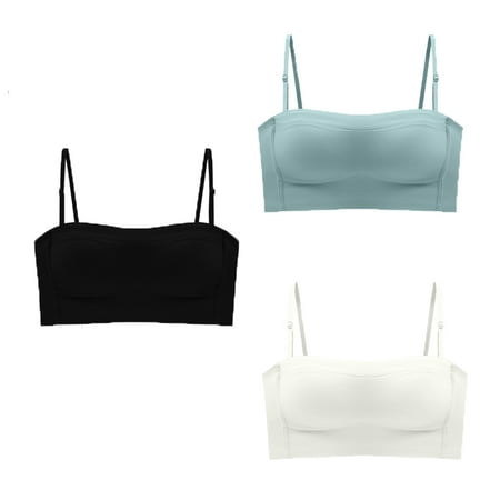 Baywell 3 Packs Women s Invisibles Comfort Seamless Adjustable Skinny Strap Bralette Bra 32-70AB
Baywell 3 Packs Women s Invisibles Comfort Seamless Adjustable Skinny Strap Bralette Bra 32-70AB