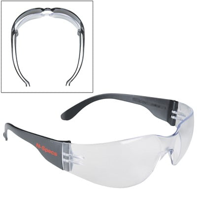 N-Specs Riptide Sport Small Clear Lens Safety Glasses - (48 Pairs)