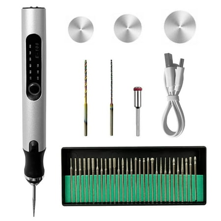Portable -Engraving Pen Professional Precision with Scriber with Bits USB Rechargeable Silver
Portable -Engraving Pen Professional Precision with Scriber with Bits USB Rechargeable Silver