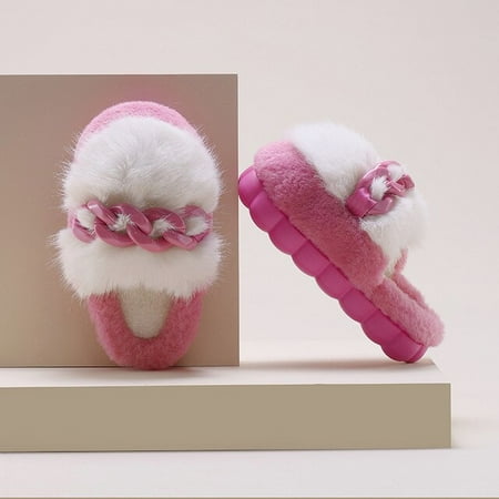 PIKADINGNIS Fashion Chain Fur Cotton Platform Women Slippers Winter Fluffy Plush Warm Home Soft Cloud Slippers Leisure Comfy Shoes Women
PIKADINGNIS Fashion Chain Fur Cotton Platform Women Slippers Winter Fluffy Plush Warm Home Soft Cloud Slippers Leisure Comfy Shoes Women