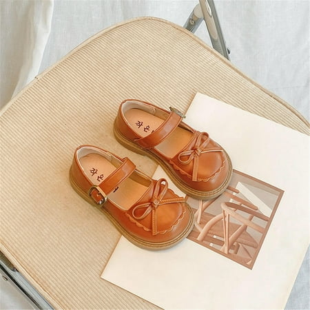 NIUREDLTD Toddler Kids Grils Dress Shoes Girls Leather Bow Design Soft Round Toe Princess Dress Flat Shoes(Toddler/Little Kid/Big Kids ) PU Leather Princess Shoes Brown 30
NIUREDLTD Toddler Kids Grils Dress Shoes Girls Leather Bow Design Soft Round Toe Princess Dress Flat Shoes(Toddler/Little Kid/Big Kids ) PU Leather Princess Shoes Brown 30