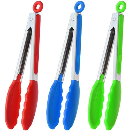 Kitchen Tongs Premium Stainless Steel Locking Cooking Tongs with Silicone Tips Non-Slip Food Tongs for Cooking Heavy Duty Non-Stick 480℉ Set of 3 - 9
Kitchen Tongs Premium Stainless Steel Locking Cooking Tongs with Silicone Tips Non-Slip Food Tongs for Cooking Heavy Duty Non-Stick 480℉ Set of 3 - 9