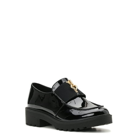 Wonder Nation Little Girl & Big Girl Zip Lug Loafer Sizes 13-5