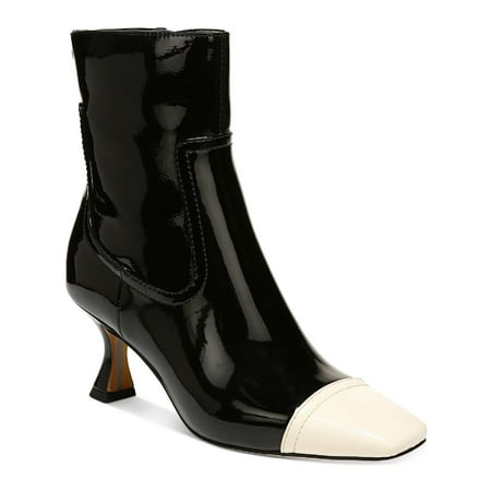 Sam Edelman Womens Livia Patent Square Toe Ankle Boots