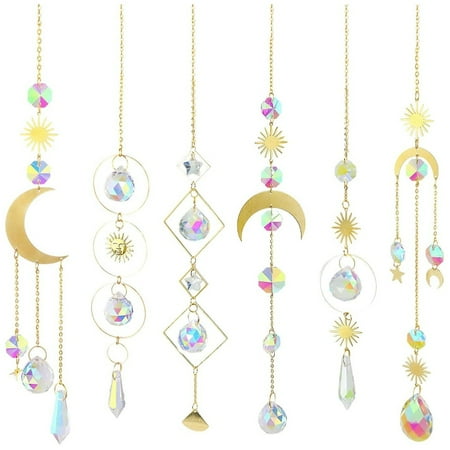 6Pieces Crystals Suncatcher Hanging Catcher with Chain Pendant Ornament Crystal Balls for Window Home Garden
6Pieces Crystals Suncatcher Hanging Catcher with Chain Pendant Ornament Crystal Balls for Window Home Garden