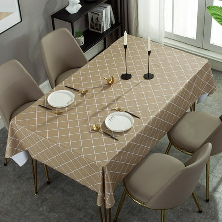 Yipa 35 x 35 Khaki Checkered Tablecloth Rectangle Square - Stain Resistant Spillproof and Washable Heavy Duty Vinyl Table Cloth Cover for Kitchen and Holiday Dinner
Yipa 35 x 35 Khaki Checkered Tablecloth Rectangle Square - Stain Resistant Spillproof and Washable Heavy Duty Vinyl Table Cloth Cover for Kitchen and Holiday Dinner