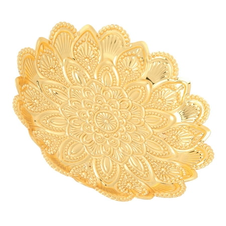 Snack Tray Metal Material Gold Fruit Bowl For Home