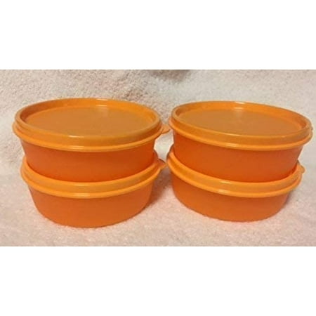 LITTLE WONDERS set of 4 Snack Lunch BOWL SET NEW Orange
