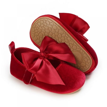 Baby Girls Mary Jane Flats with Bowknot Soft Sole Cute Non-Slip Toddler Infant First Walker Princess Dress Shoes (0-18 Months) 3/L Size
Baby Girls Mary Jane Flats with Bowknot Soft Sole Cute Non-Slip Toddler Infant First Walker Princess Dress Shoes (0-18 Months) 3/L Size