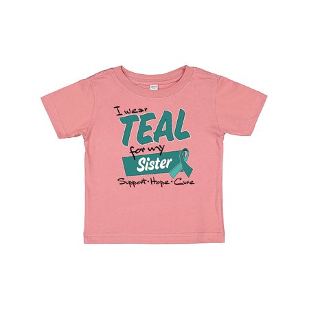 Inktastic I Wear Teal for my Sister-Support Hope Cure Gift Baby Boy or Baby Girl T-Shirt
Inktastic I Wear Teal for my Sister-Support Hope Cure Gift Baby Boy or Baby Girl T-Shirt