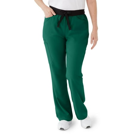 ave. Coastal Women s Seven Pocket Bootcut Scrub Pant in Hunter XL Petite
