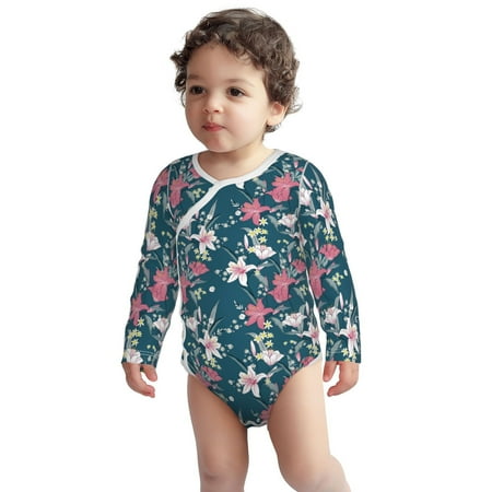 Fotbe Lilies Flowers Pattern Unisex-baby Long-sleeve Bodysuit Long Sleeve Bodysuits One-piece 100% Organic Cotton for Infant Baby Boys Unisex-6 Months
Fotbe Lilies Flowers Pattern Unisex-baby Long-sleeve Bodysuit Long Sleeve Bodysuits One-piece 100% Organic Cotton for Infant Baby Boys Unisex-6 Months