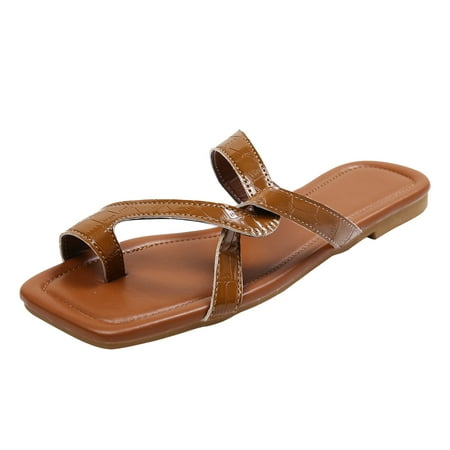 Sngxgn Sandals for Women Casual Summer Women s Slip On Rhinestones Clip Toe Flat Slides Sandals Cute Flip Flops SandalsIndoor Slippers For Women Brown 8.5
Sngxgn Sandals for Women Casual Summer Women s Slip On Rhinestones Clip Toe Flat Slides Sandals Cute Flip Flops SandalsIndoor Slippers For Women Brown 8.5