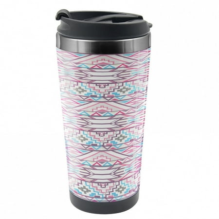 Pastel Travel Mug Aztec Inspired Ikat Seem Steel Thermal Cup 16 oz by Ambesonne
Pastel Travel Mug Aztec Inspired Ikat Seem Steel Thermal Cup 16 oz by Ambesonne
