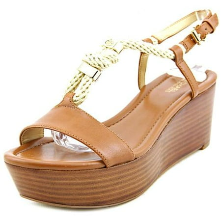 MICHAEL Michael Kors Womens Holly Platform Leather Open Toe Casual Platform S...
