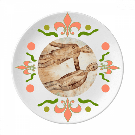 

May June Geni Constellation Zodiac Flower Ceramics Plate Tableware Dinner Dish