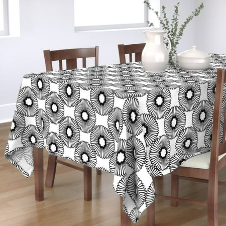 Cotton Sateen Tablecloth 70 x 108 - Flowers Black White Nature Graphic Floral Simple Mod Daisy Monochrome Retro 1960S Print Custom Table Linens by Spoonflower
Cotton Sateen Tablecloth 70 x 108 - Flowers Black White Nature Graphic Floral Simple Mod Daisy Monochrome Retro 1960S Print Custom Table Linens by Spoonflower