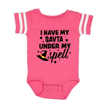 Inktastic I Have My Savta Under My Spell with Cute Witch Hat Gift Baby Boy or Baby Girl Bodysuit
Inktastic I Have My Savta Under My Spell with Cute Witch Hat Gift Baby Boy or Baby Girl Bodysuit