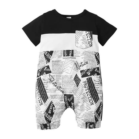 Baby Boy Clothes Newborn Baby Boys Summer Bodysuits 3 Months Baby Boys Short Sleeve Letter Prints Bodysuits Black
Baby Boy Clothes Newborn Baby Boys Summer Bodysuits 3 Months Baby Boys Short Sleeve Letter Prints Bodysuits Black