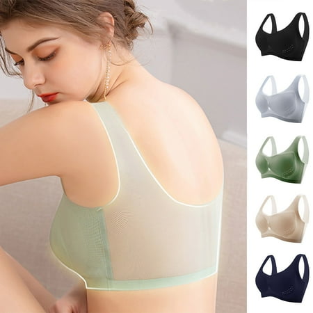 Rong Yun Women s Solid Color Seamless Beautiful Back Large Size Ice Silk Unwired Bra, Beige, L(Buy 2 Get 1 Free)
Rong Yun Women s Solid Color Seamless Beautiful Back Large Size Ice Silk Unwired Bra, Beige, L(Buy 2 Get 1 Free)