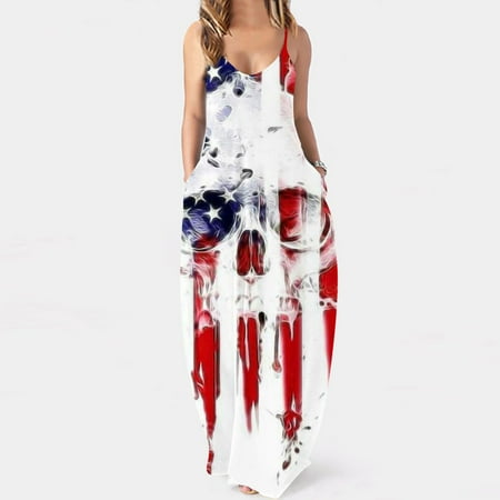 Hvyesh Summer Dresses for Women 2023 Casual Beach Maxi Dress American Flag Print V Neck Sundresses Spaghetti Strap Sleeveless Comfortable Dresses Red
Hvyesh Summer Dresses for Women 2023 Casual Beach Maxi Dress American Flag Print V Neck Sundresses Spaghetti Strap Sleeveless Comfortable Dresses Red