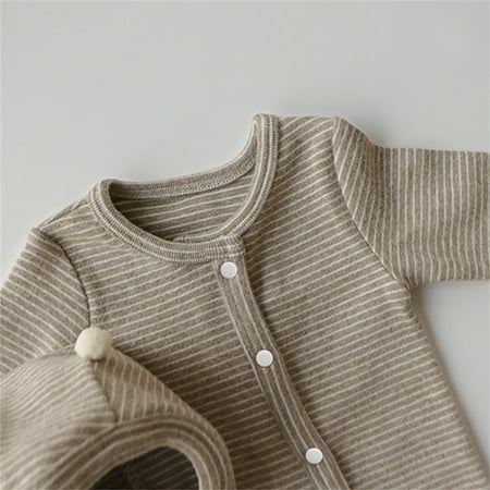 Quealent Baby Romper Boys Baby Boys Girls Solid Color Bodysuit Jumpsuits with Button Long Sleeve Thread Cotton Rompers Khaki 18-24 Months
Quealent Baby Romper Boys Baby Boys Girls Solid Color Bodysuit Jumpsuits with Button Long Sleeve Thread Cotton Rompers Khaki 18-24 Months