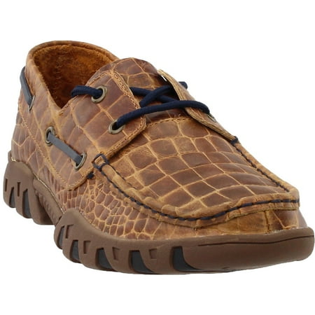 Ferrini Womens Print Crocodile Belly Loafers Flats Casual