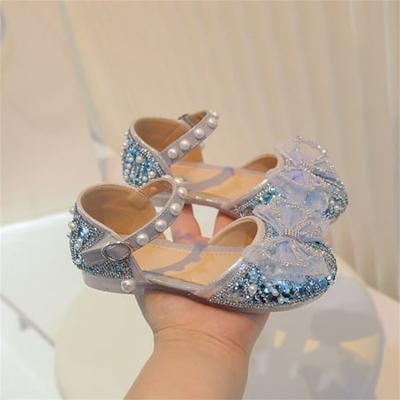 NIUREDLTD Toddler Kids Grils Dress Shoes Toddler Baby Girl Shoes Breathable Shoes Bow Pearl Sandals Baby Girl Soft Shoe Cover Sandals For 0 To 12 Years Princess Shoes Blue 23
NIUREDLTD Toddler Kids Grils Dress Shoes Toddler Baby Girl Shoes Breathable Shoes Bow Pearl Sandals Baby Girl Soft Shoe Cover Sandals For 0 To 12 Years Princess Shoes Blue 23