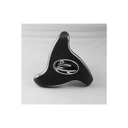 1.5 in. Handle On & Off Metal Dynasty Logo Valve Black
