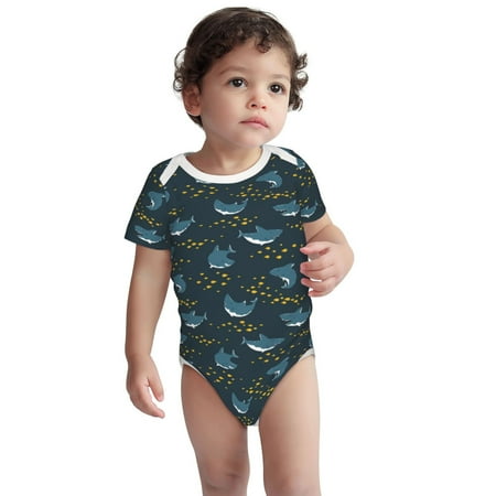 Xecao Party Shark Cute Print Baby and Toddler Short Sleeve Bodysuit One-piece 100% Organic Cotton for Infant Baby-18 Months
Xecao Party Shark Cute Print Baby and Toddler Short Sleeve Bodysuit One-piece 100% Organic Cotton for Infant Baby-18 Months