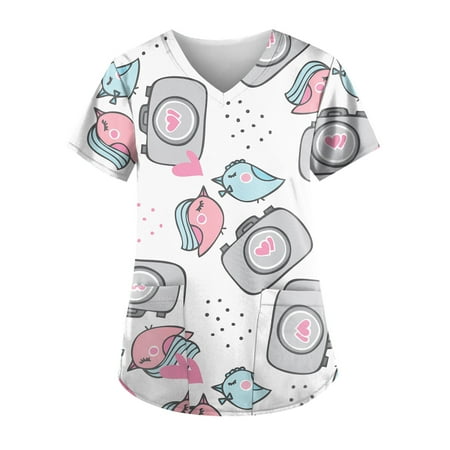 netehipn Womens Scrub Tops Clearance Heart Print Valentines Day Fun Scrubs Cartoon Print Casual V-Neck Nurse Trendy Scrubs White XXL
netehipn Womens Scrub Tops Clearance Heart Print Valentines Day Fun Scrubs Cartoon Print Casual V-Neck Nurse Trendy Scrubs White XXL
