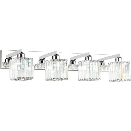 Bathroom Light Fixtures Crystal Modern Vanity Fixtures 4 Light Chrome Bathroom Vanity Light (Exclude Bulb)
Bathroom Light Fixtures Crystal Modern Vanity Fixtures 4 Light Chrome Bathroom Vanity Light (Exclude Bulb)