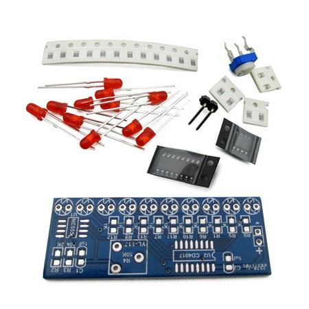 NE555 CD4017 Scrolling Flowing Red Light SMD DIY Kit Soldering Practice Kits Accessories
NE555 CD4017 Scrolling Flowing Red Light SMD DIY Kit Soldering Practice Kits Accessories