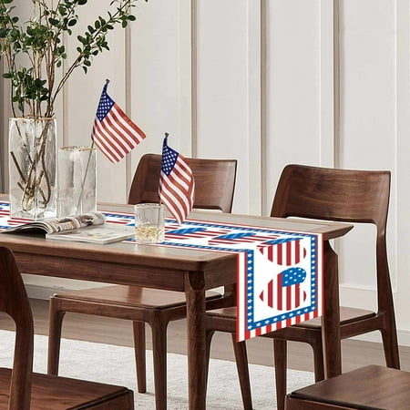 FZM Room Decor Independence Day Table Runner Holiday Print Vintage Independence Day Decoration Tablecloth Home Decor
FZM Room Decor Independence Day Table Runner Holiday Print Vintage Independence Day Decoration Tablecloth Home Decor