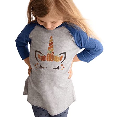 7 ate 9 Apparel Kids Happy Halloween Shirts - Pumpkin Unicorn Face - Blue Shirt 6 Months
7 ate 9 Apparel Kids Happy Halloween Shirts - Pumpkin Unicorn Face - Blue Shirt 6 Months