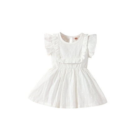 Gureui Toddler Infant Baby Girls Sweet Summer Dress Autumn Solid Color Jacquard Round Collar Lace Splicing Fly Sleeve Princess Skirt Dresses
Gureui Toddler Infant Baby Girls Sweet Summer Dress Autumn Solid Color Jacquard Round Collar Lace Splicing Fly Sleeve Princess Skirt Dresses
