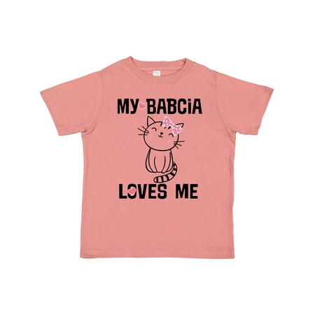 Inktastic My Bapcia Loves Me Girls Gift Gift Toddler Toddler Girl T-Shirt